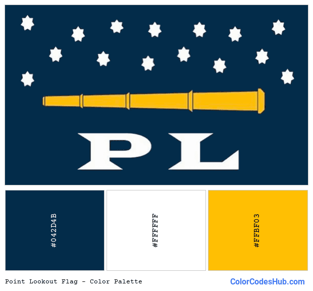 Point Lookout flag color palette