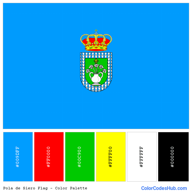 Pola de Siero flag color palette