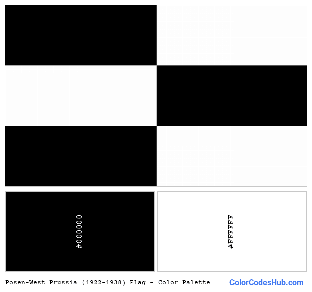 Posen-West Prussia (1922–1938) flag color palette
