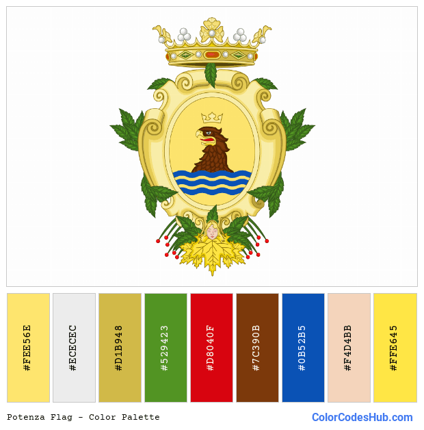 Potenza flag color palette