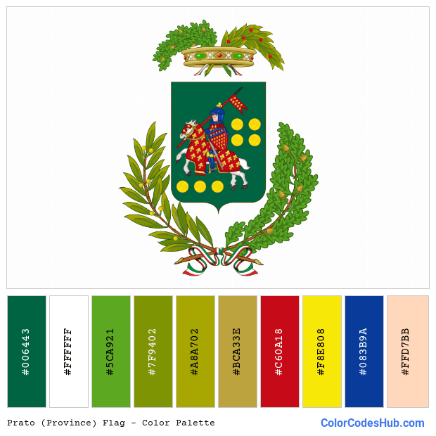 Prato (Province) flag color palette