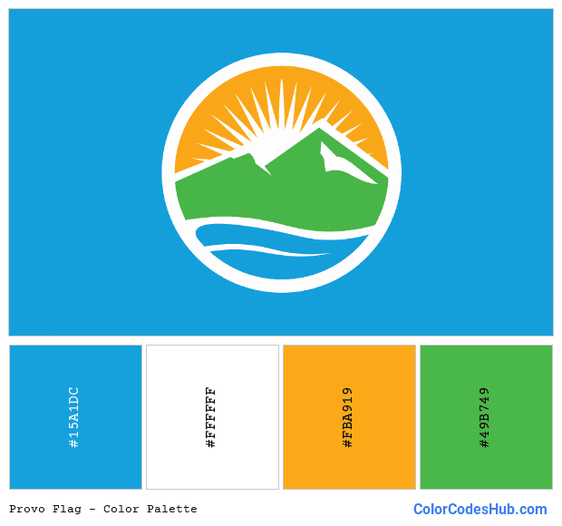Provo flag color palette