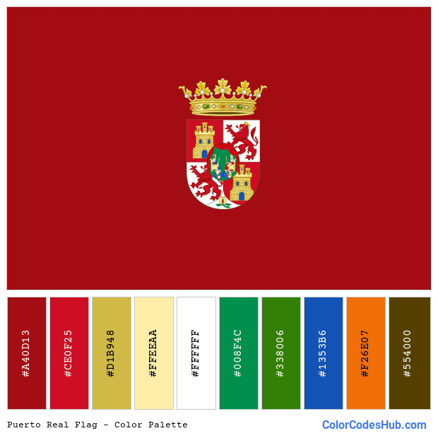 Puerto Real flag color palette