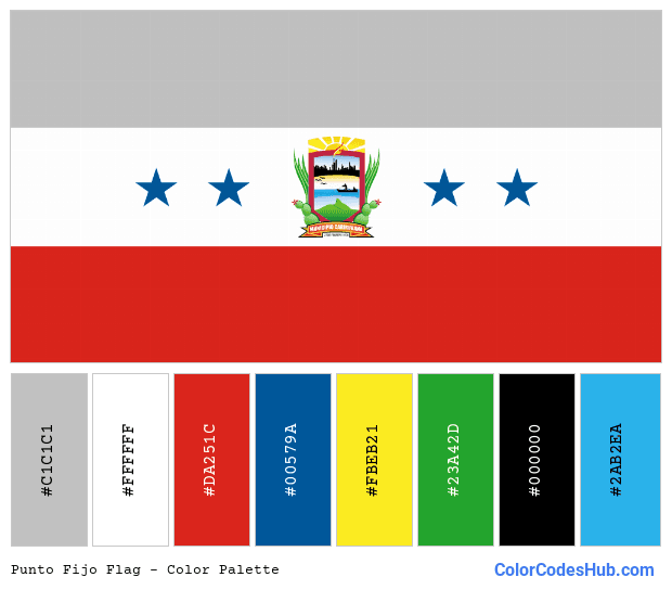 Punto Fijo flag color palette