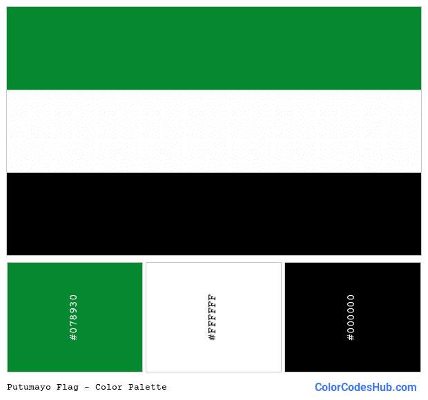 Putumayo flag color palette