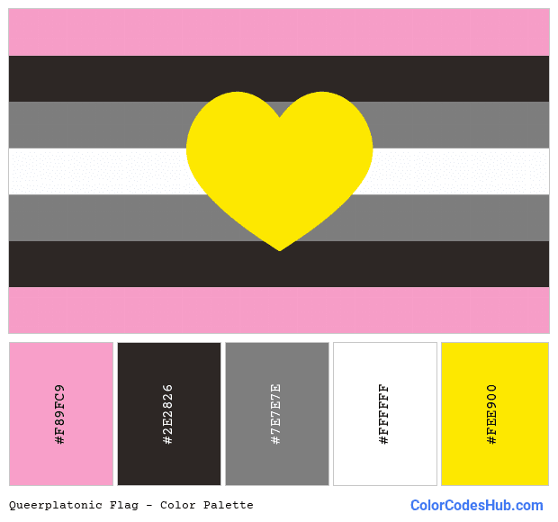 Queerplatonic flag color palette