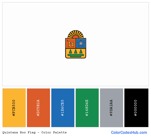 Quintana Roo flag color palette