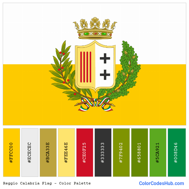 Reggio Calabria flag color palette