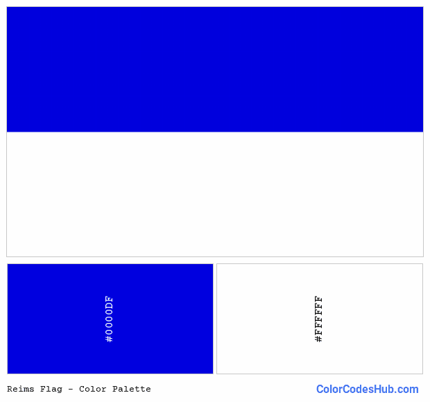Reims flag color palette