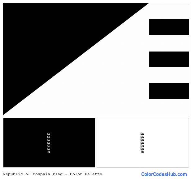Republic of Cospaia flag color palette