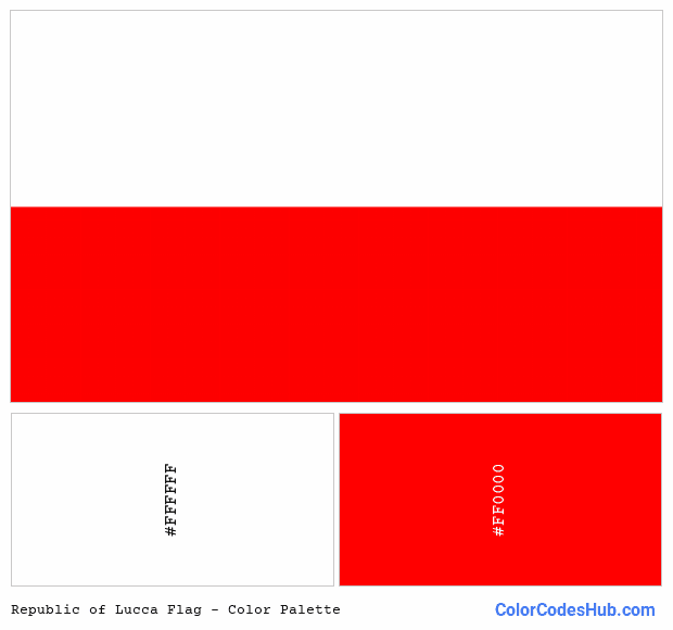 Republic of Lucca flag color palette