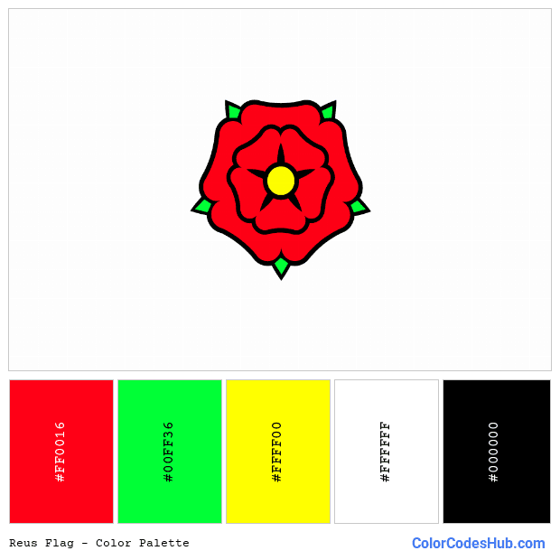 Reus flag color palette