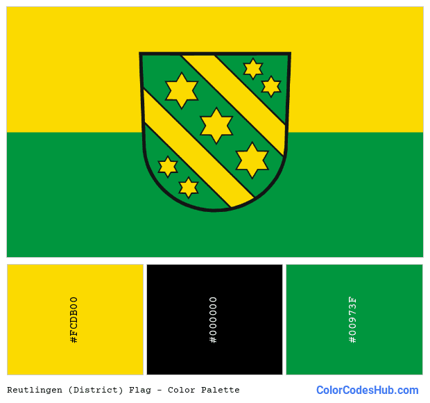 Reutlingen (District) flag color palette