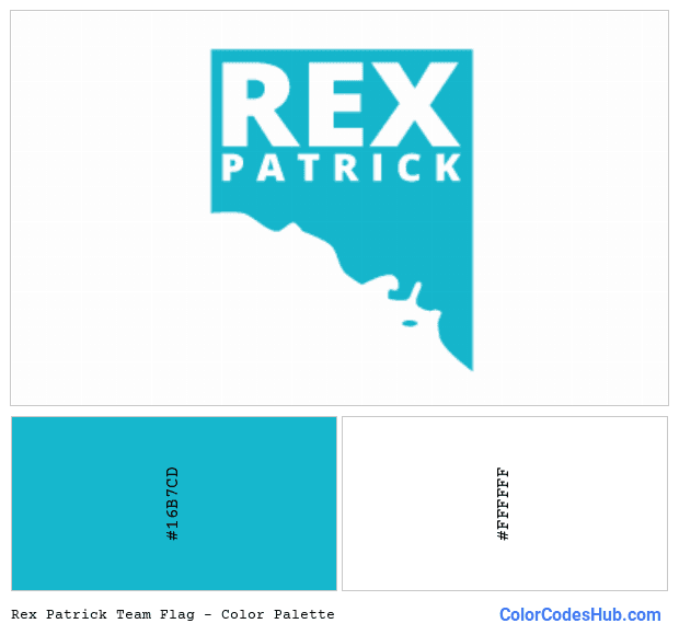 Rex Patrick Team flag color palette