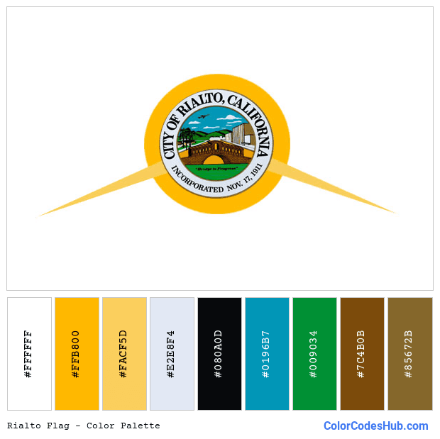 Rialto flag color palette