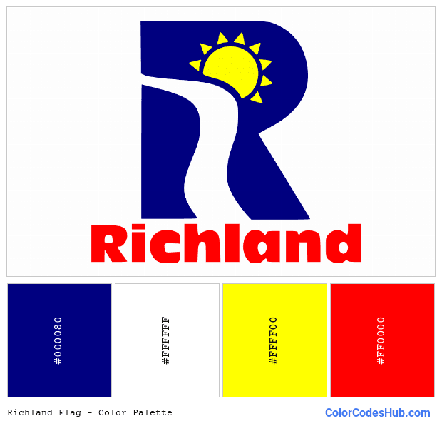 Richland flag color palette