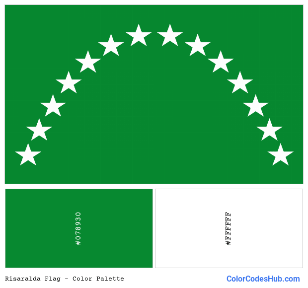 Risaralda flag color palette