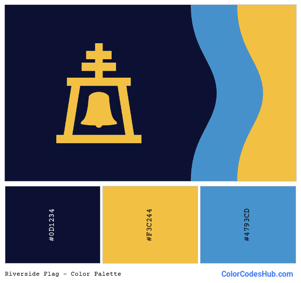 Riverside flag color palette