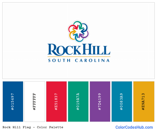 Rock Hill flag color palette