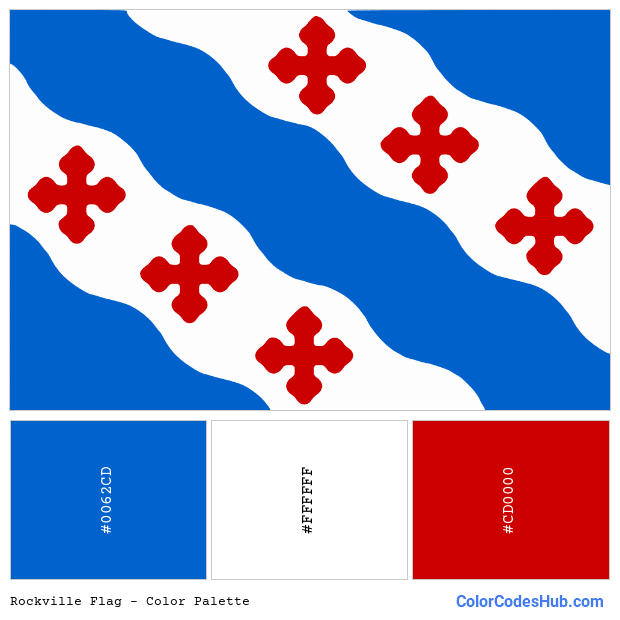 Rockville flag color palette