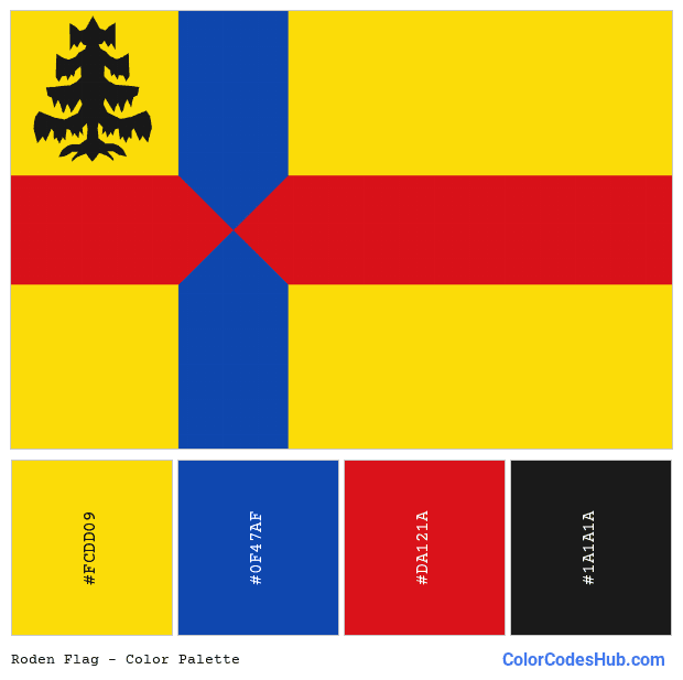 Roden flag color palette