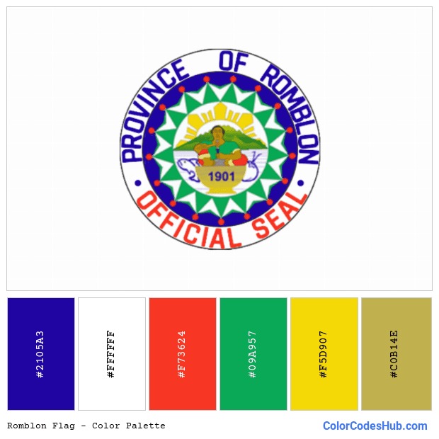 Romblon flag color palette