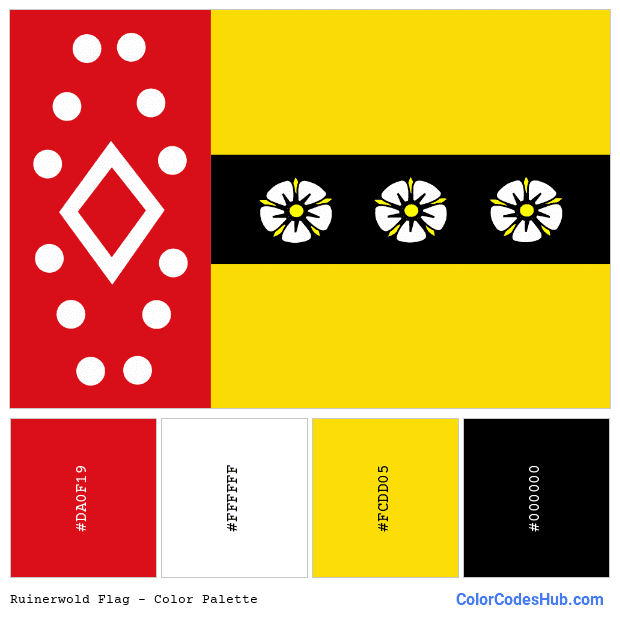 Ruinerwold flag color palette