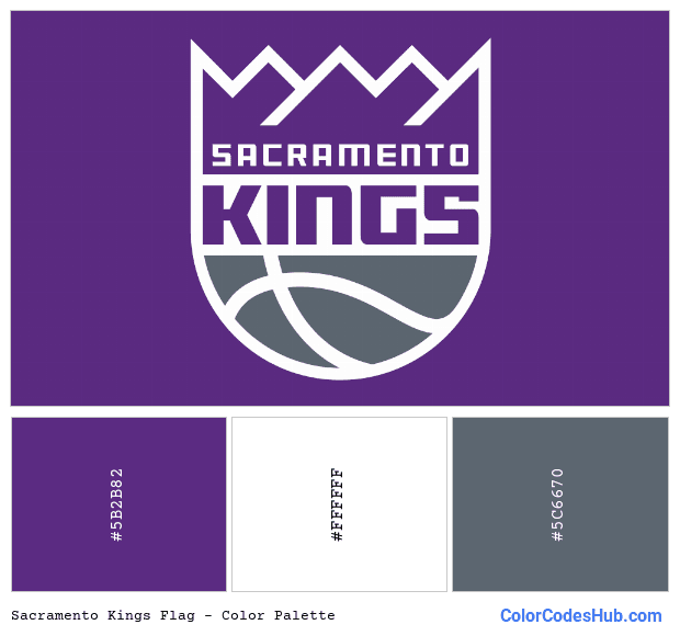 Sacramento Kings flag color palette