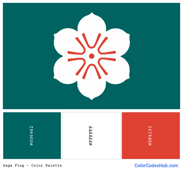 Saga flag color palette