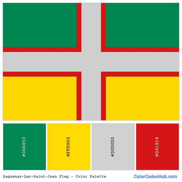 Saguenay–Lac-Saint-Jean flag color palette
