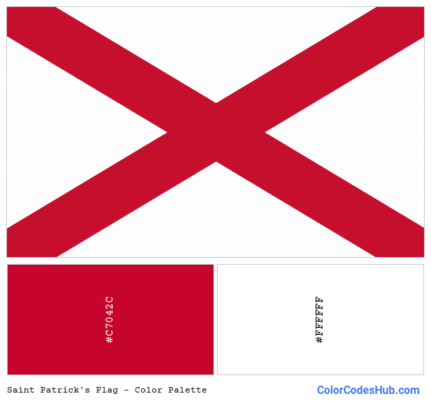 Saint Patrick’s flag color palette