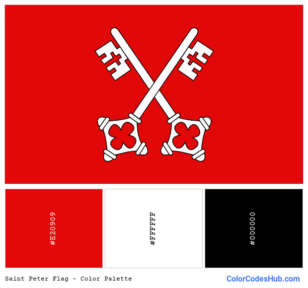Saint Peter flag color palette