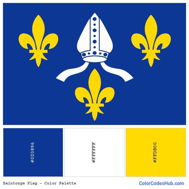 Saintonge flag color palette