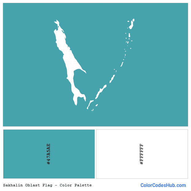 Sakhalin Oblast flag color palette