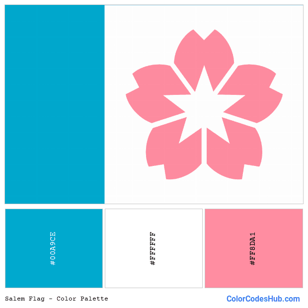 Salem flag color palette