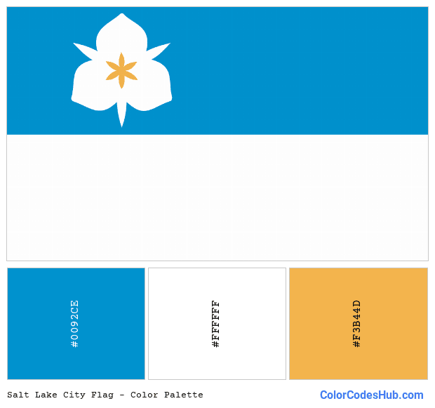 Salt Lake City flag color palette