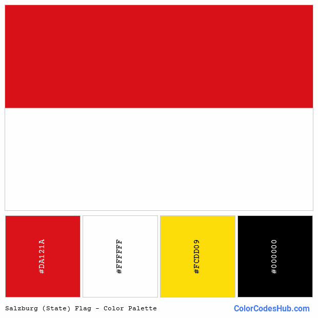 Salzburg (State) flag color palette