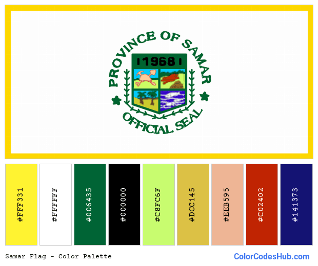 Samar flag color palette