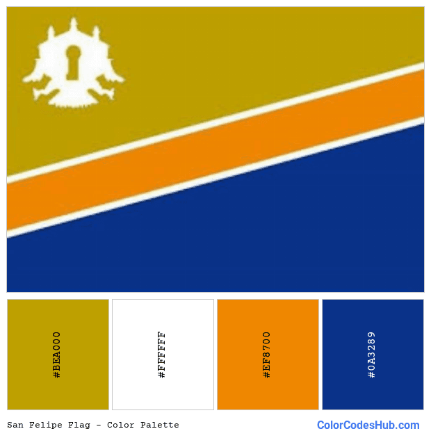 San Felipe flag color palette