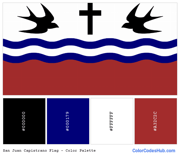 San Juan Capistrano flag color palette