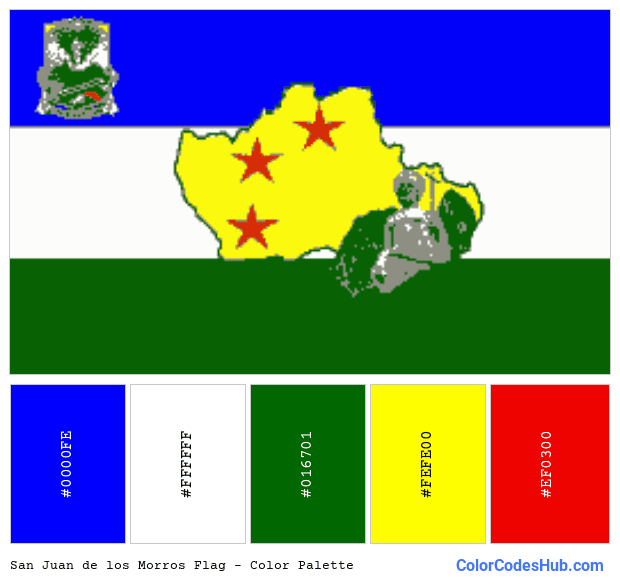 San Juan de los Morros flag color palette