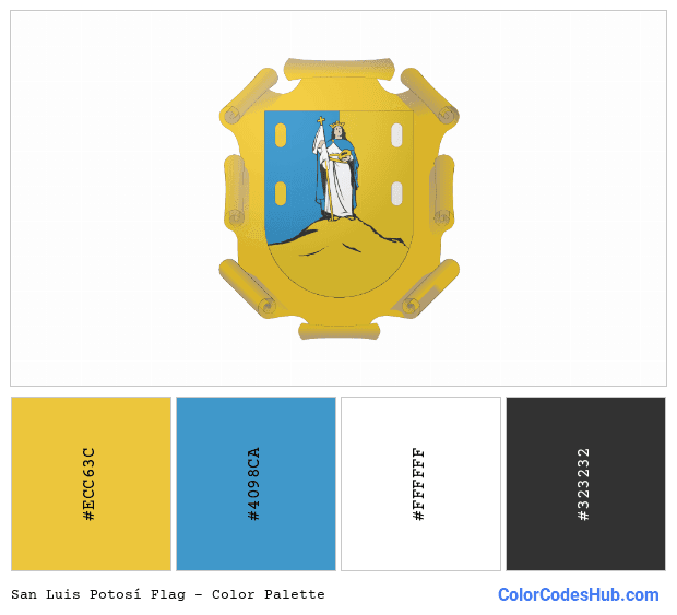 San Luis Potosí flag color palette