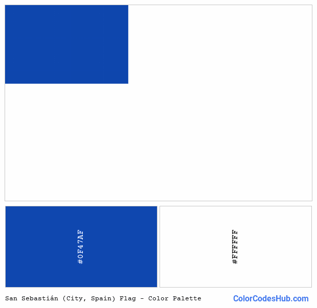 San Sebastián (City, Spain) flag color palette