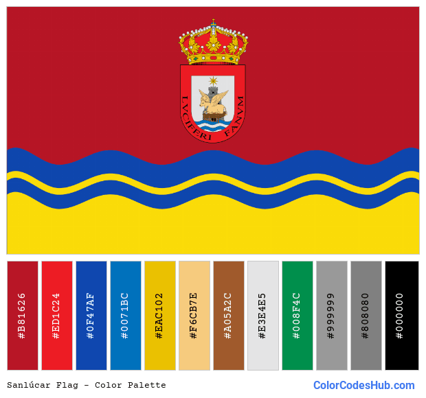 Sanlúcar flag color palette