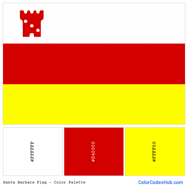 Santa Barbara flag color palette