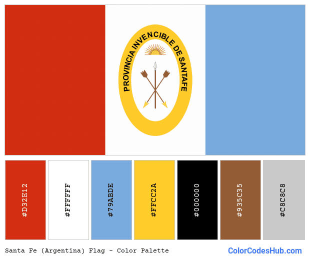 Santa Fe (Argentina) flag color palette