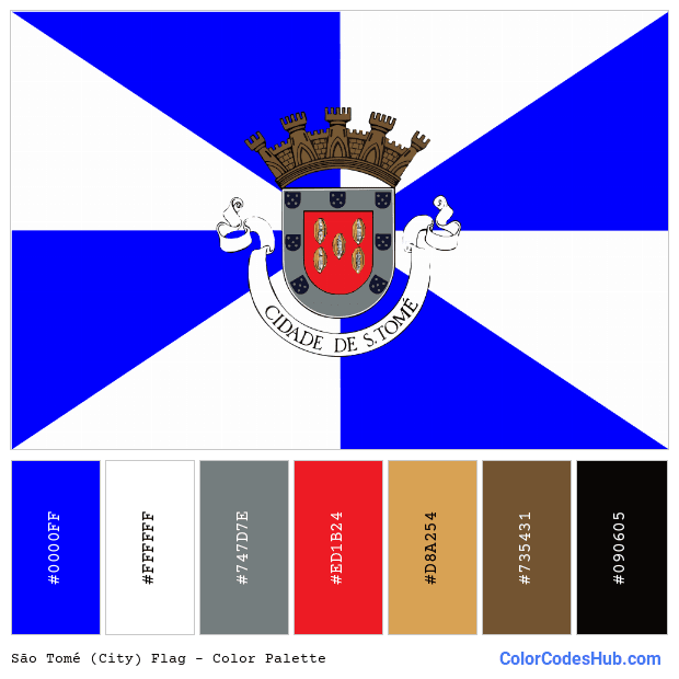 São Tomé (City) flag color palette