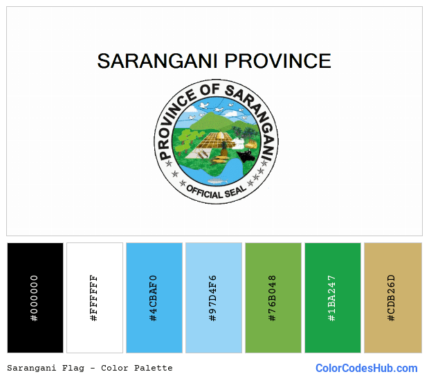 Sarangani flag color palette