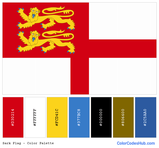 Sark flag color palette