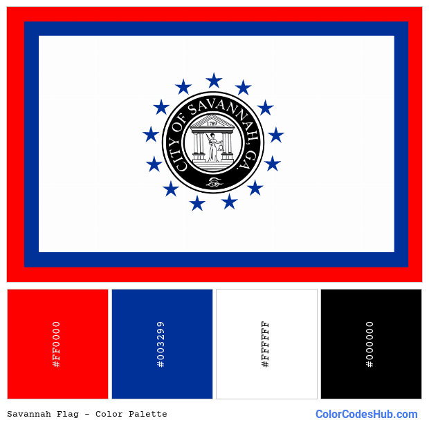 Savannah flag color palette